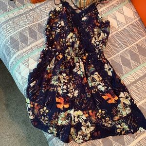 Floral Print Romper